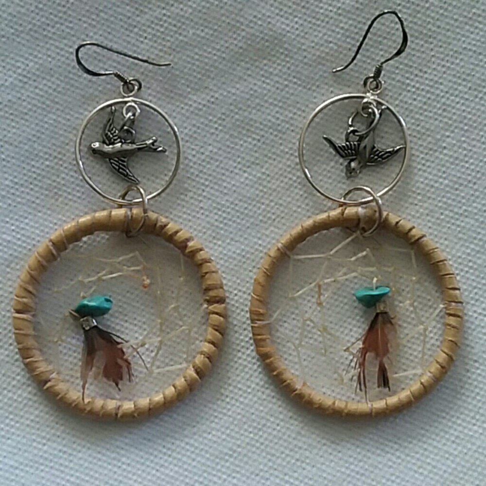 Dreamcatcher Hoop Earrings